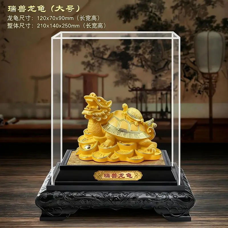 24k 9999Golden Dragon Turtle Ornament  Lucky Money Turtle Creative gifts for a successful launch of a sales promotion