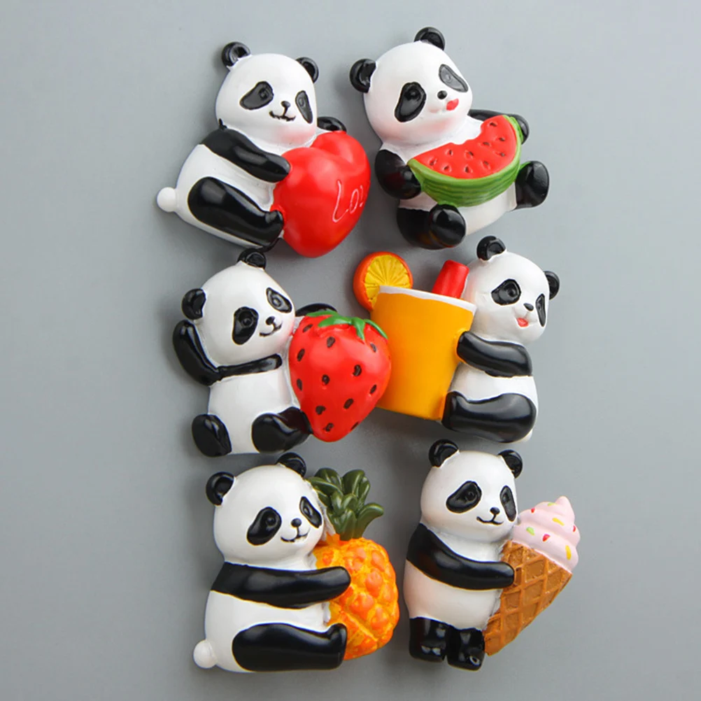 

Panda Fridge Magnet List Magnetic Sticker Micro Landscape Ornament Design Magnets Refrigerator