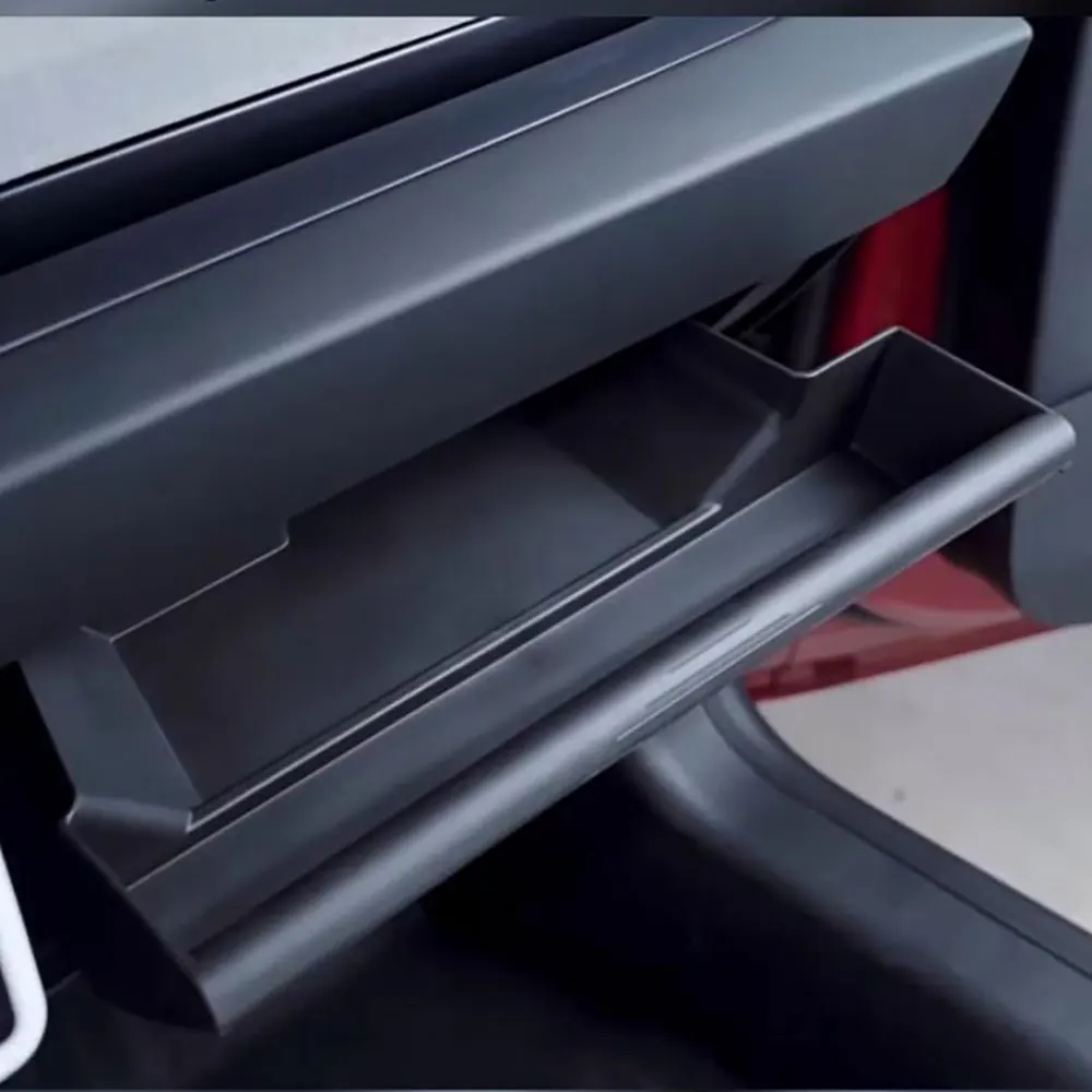 

Glove Box Storage Box for 2024 Tesla New Model 3+ Highland TPE Glovebox Drawer Storage Box Organizer Partition Car Accessories