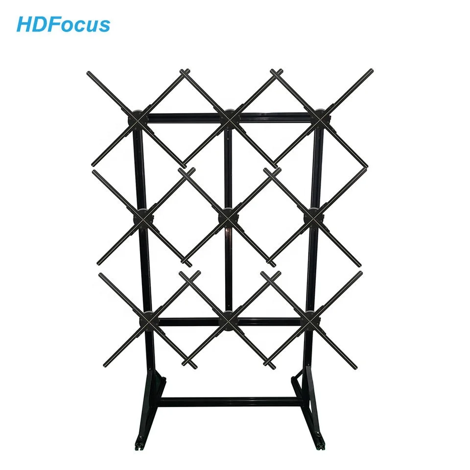 65Cm 3x3 Floor Stand Portable Kiosk Totem Media Advertising Display Player Lcd Digital Signage Hologram 3D Led Fan Display