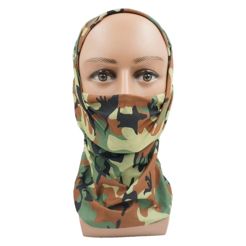 Camouflage Bandana Shemagh Seamless Neck Gaiter Outdoor Cycling Fishing Hiking Balaclava Scarf Headwear Face Shield for Sale