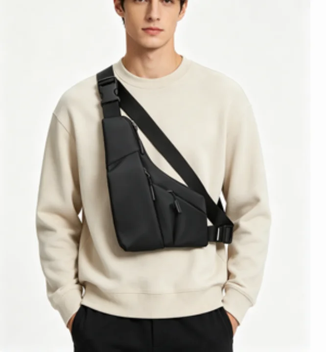 

Crossbody Bag, men's leather waterproof close-fitting anti-theft bag, fashionable single-shoulder Bags crossbody chest bags sacs