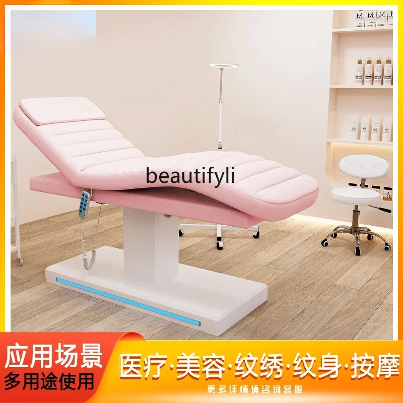 New Arrivals Deluxe electric lifting beauty bed, multi-functional beauty bed, special eyelash bed Y17 S 14