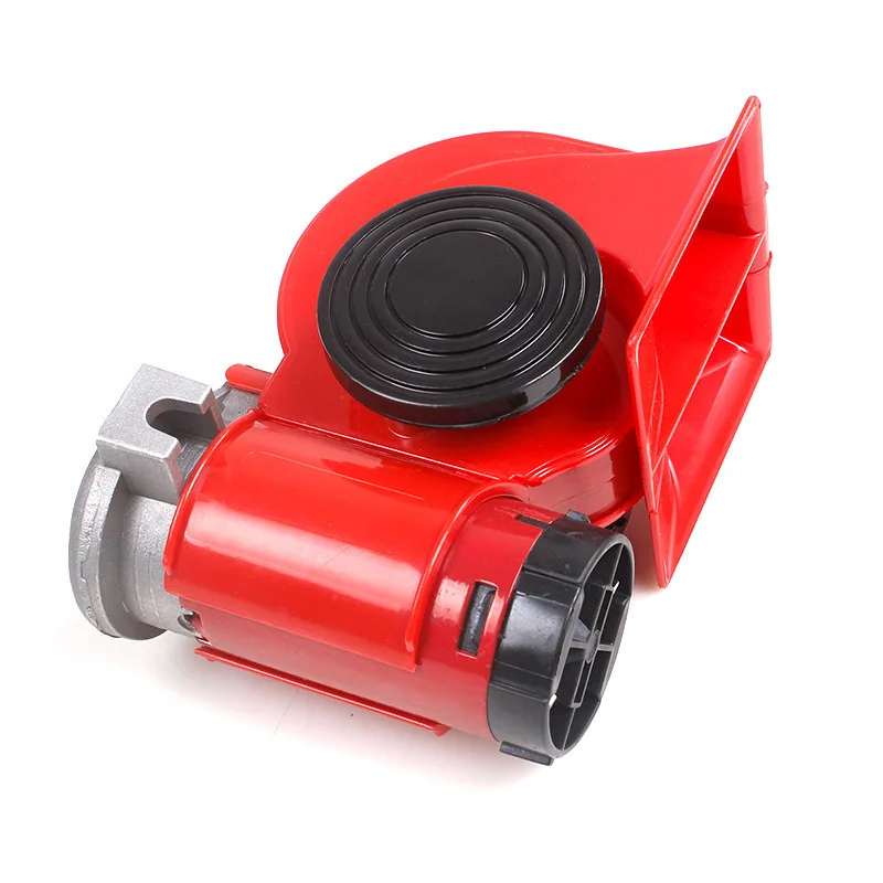 

For Any 12V Vehicles Cars Jeeps Trucks Motorcycles-Red 150db Super Loud Snail Car Horn With Compressor Air Horn