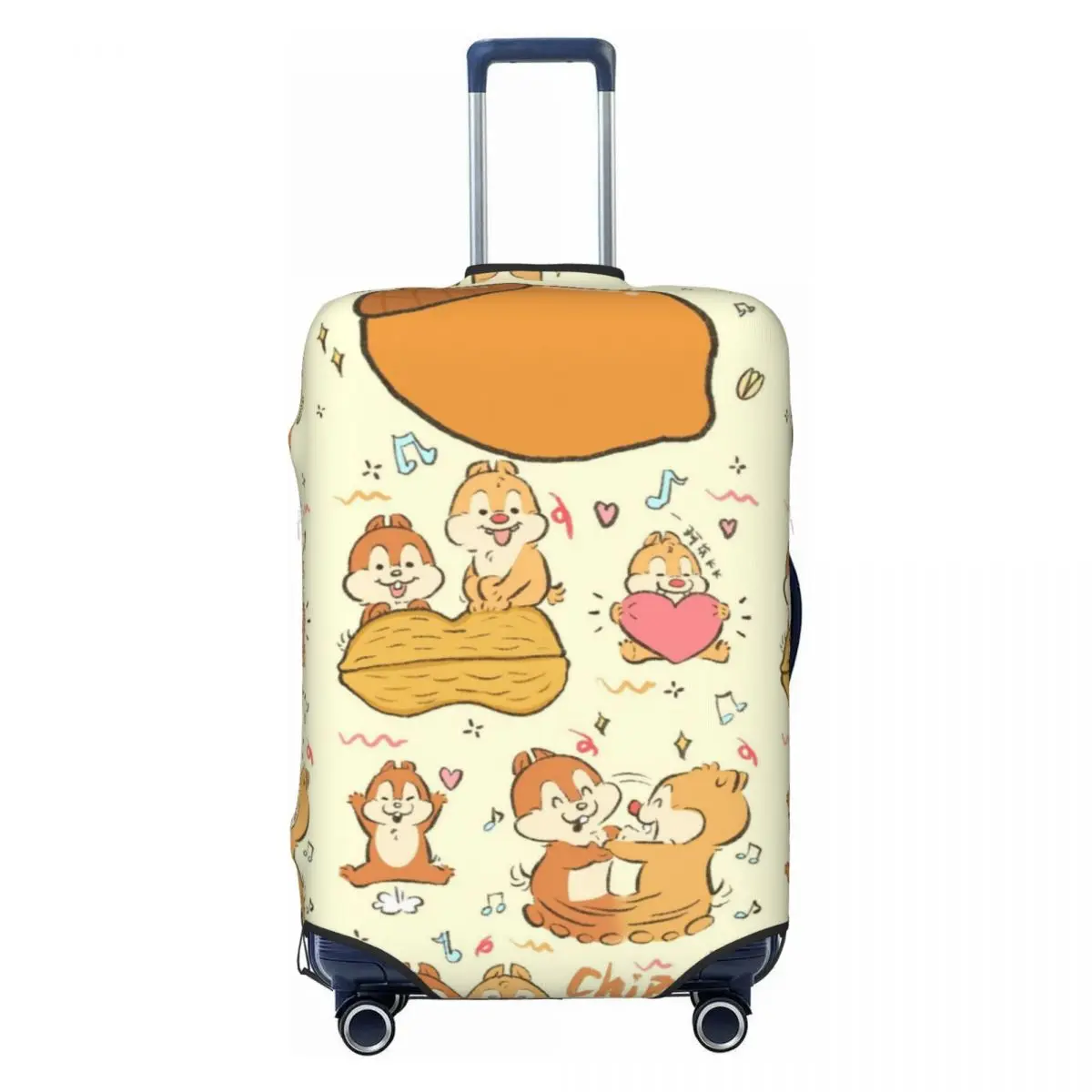 

Custom Funny Cartoon Chip And Dale Luggage Cover Cute Suitcase Protector Covers Suit For 18-32 inch