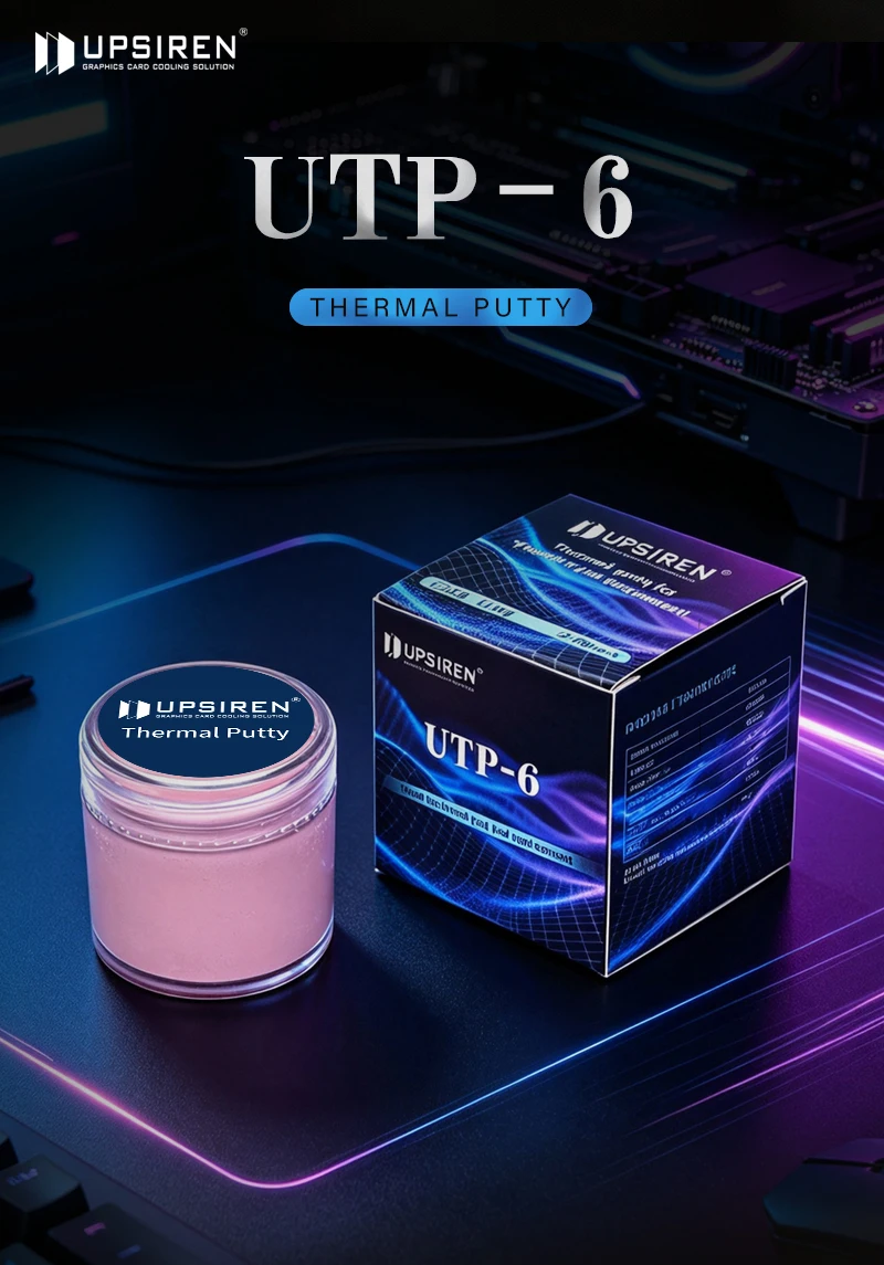 UPSIREN UTP-6 UTP-8 UTP-X Für VGA GPU IC Prozessor Thermal Pad Ersatz Wärme Blockieren Kitt Thermische Kitt Schnelle Kühlung – Detail 1