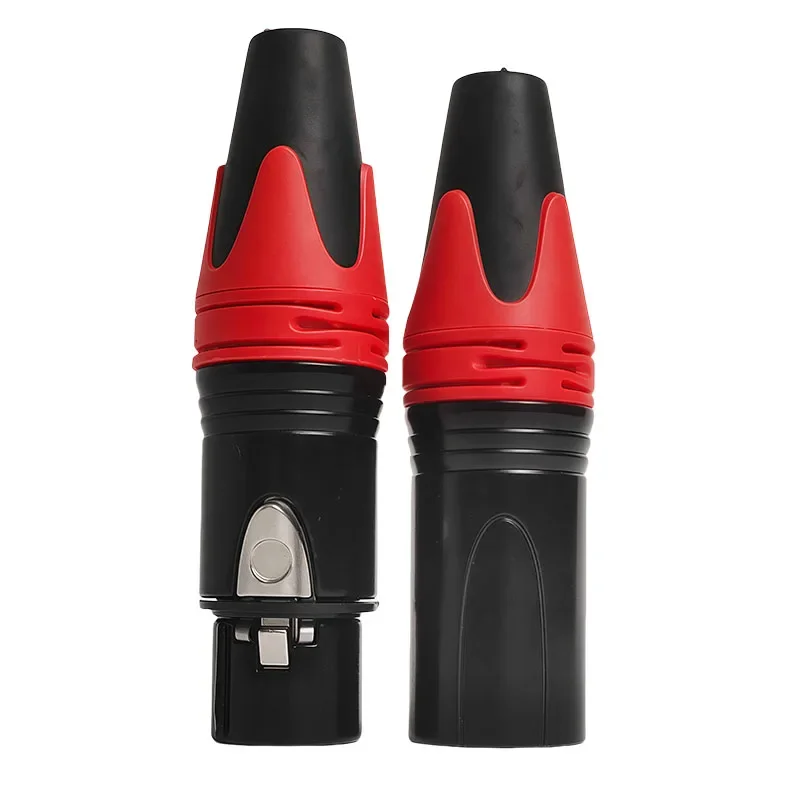 4/10/20pcs XLR Connectors Audio Plug Microphone Speaker Cable Adapter Male Female Welding Terminal Various Pins & Colours