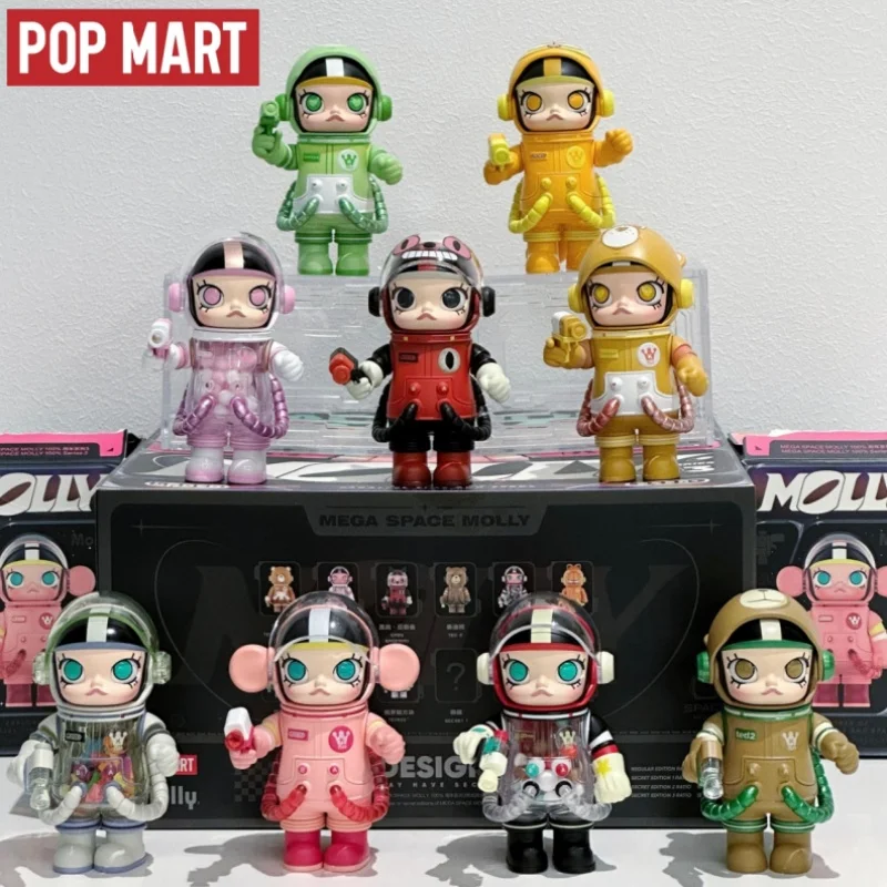 

Hot Selling Popmart Mega Space Molly 100% Series 3 Blind Box Guessing Bag Handmade Desktop Ornament Anniversary Collection Gift