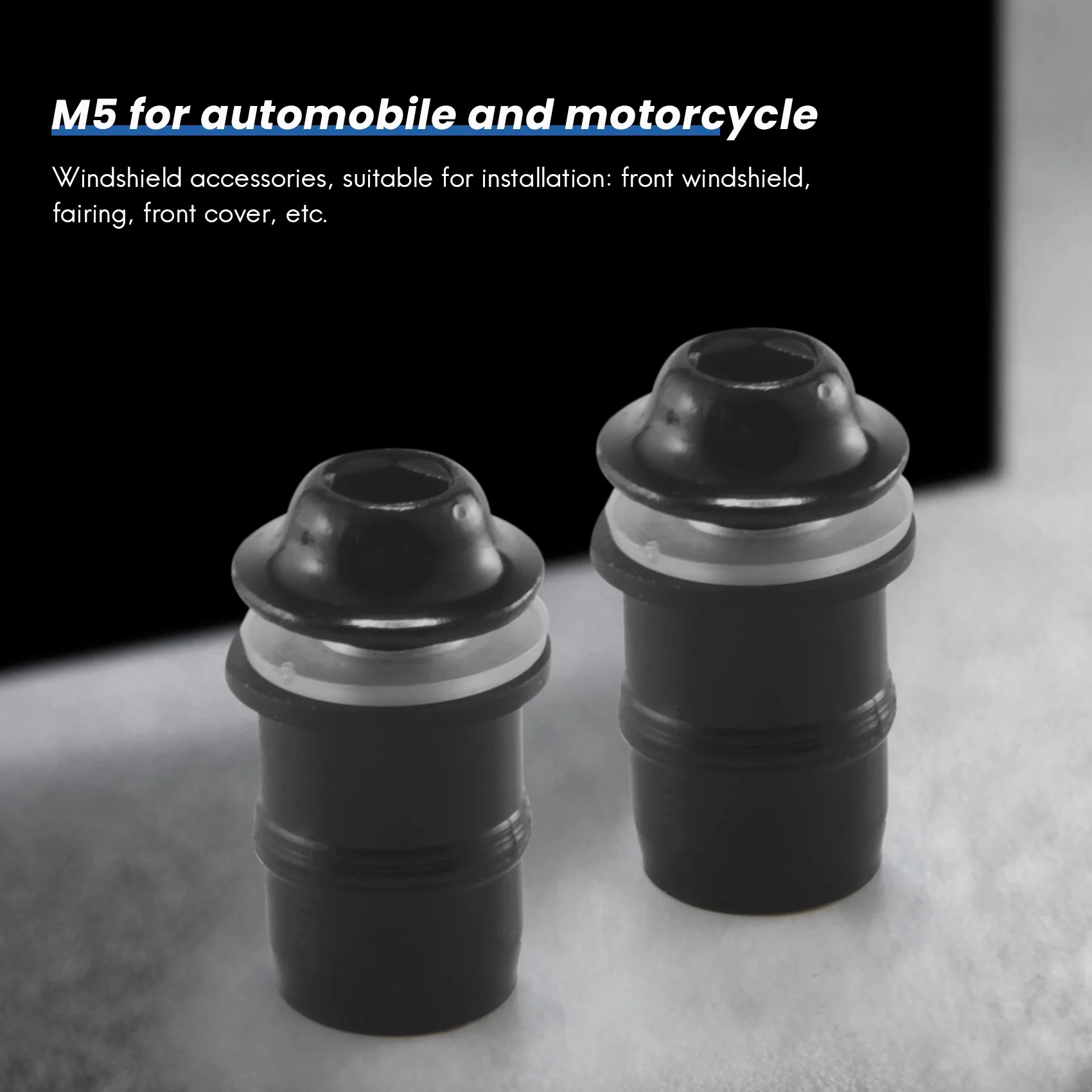 NEW HOT In Stock-10Pcs/Set M5 Bolts Motorcycle Metric Rubber Well Nuts Windscreen Fairing Cowl Universal For Windshield Accessor