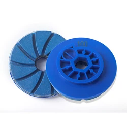 4 inch 100mm Diamond Polishing Pads With Snail Lock For Grinding Marble Granite Concrete Floor Table Panel Edge Grinding Wheel