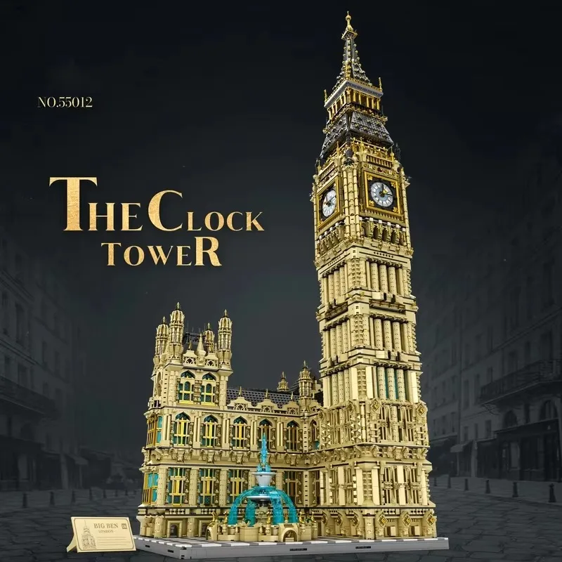European Landmark Building Puzzle Assembly Building Block Toy Model Window Assembly Street View Building Block Toy Decoration
