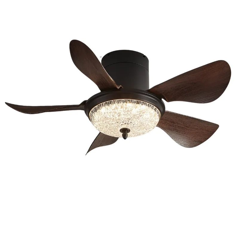 

New medieval fan light ceiling fan light bedroom dining room American retro home integrated ceiling fan