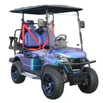 Carrito De Golf Electric Golf Cart Buggy For Sightseeing Cross Country Vehicle With Truck Type For Grass Fields