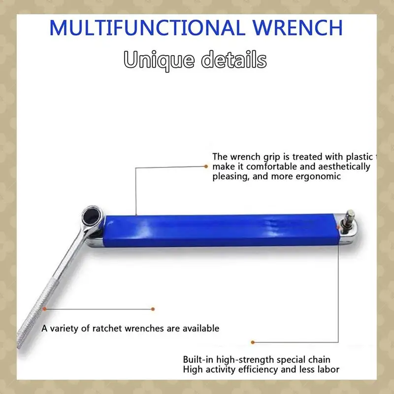 AB45 2X Offset Extension Wrench - 2024 New Offset Extension Wrench, 15 Inch Multifunctional Extension Wrench
