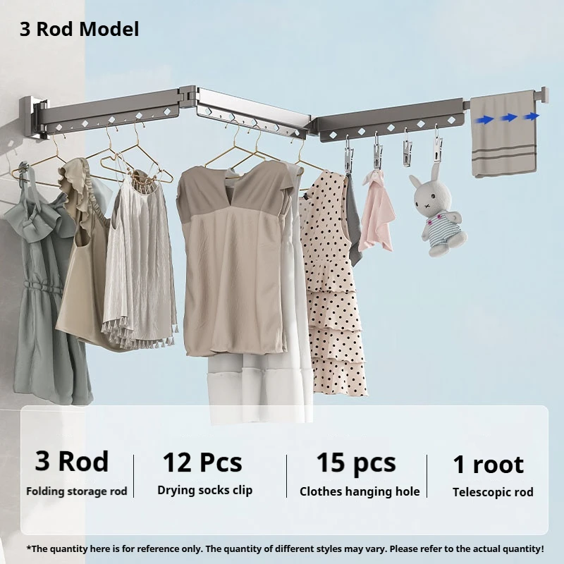 New Model Fashion Aluminum Clothes Drying Foldable Towel Rack Indoor&Outdoor Multi-Functional Organizer Clothes Drying Rack