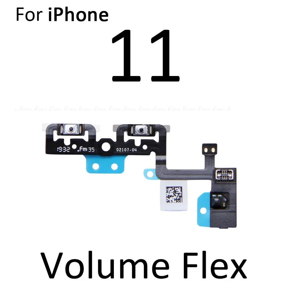 Switch Power ON OFF Button Flex Cable Ribbon For iPhone 13 12 mini 12 11 Pro Max Mute Silence Volume Button Key Repair Part