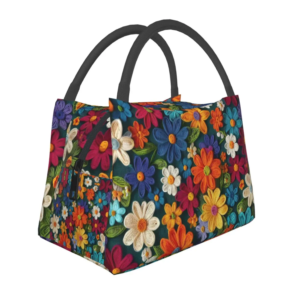 

Мексиканская винтажная сумка-холодильник Rebozos Mexicanos для женщин, термосумка для обедов, контейнер для хранения еды, бенто-бокс