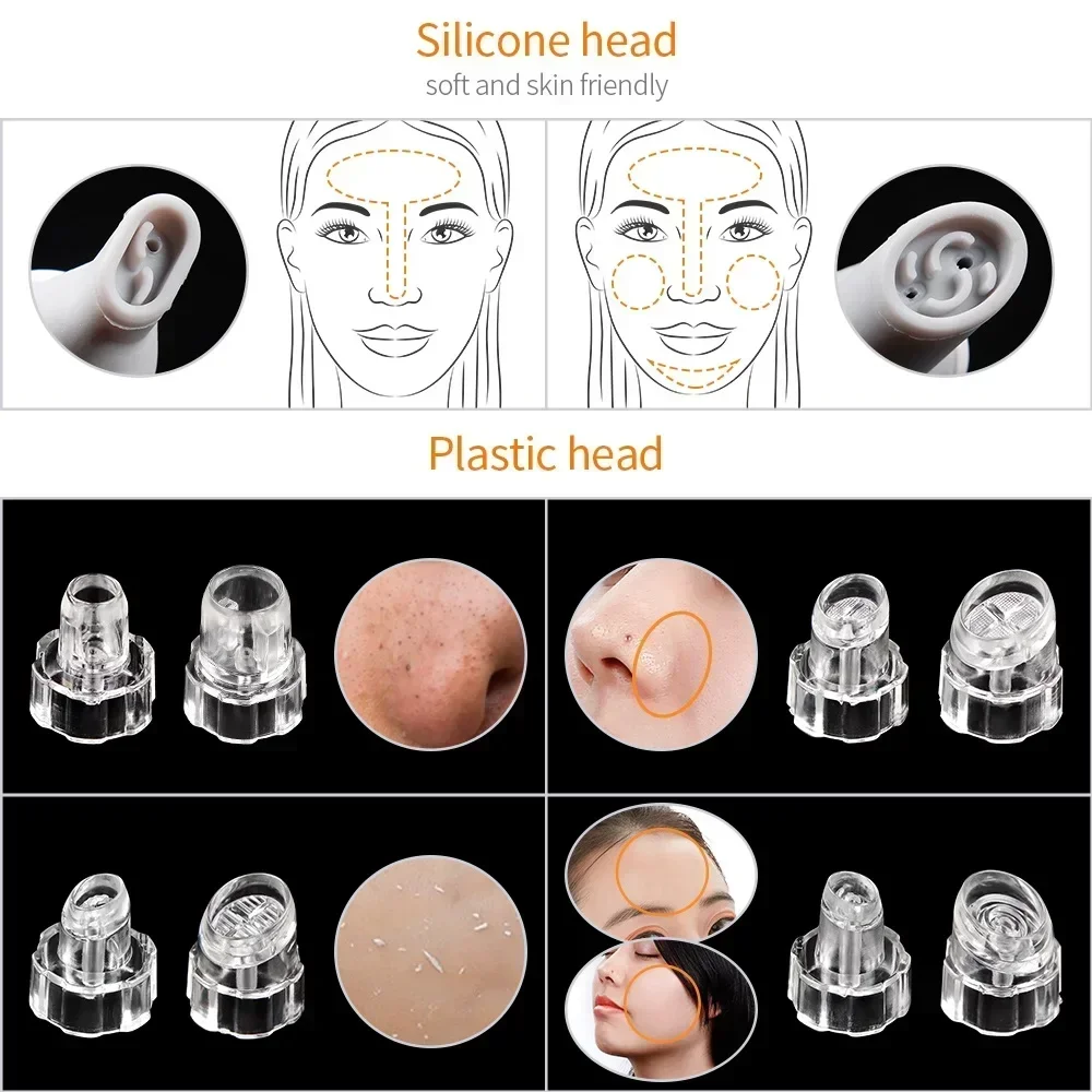 Machine à éplucher les points noirs, outil d'extraction d'acné sous vide, petite bulle, Instrument de beauté propre