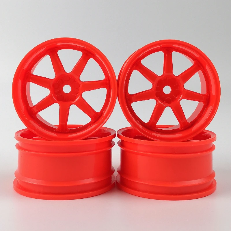 4pcs 3mm Offset RC Car 1/10 Scale Plastic Wheels Rims Drift On Road Touring Racing Model Hobby