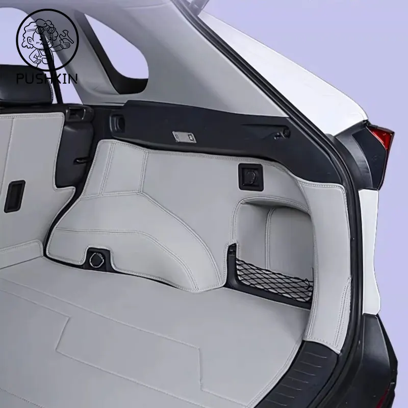Leather Car Trunk Mat For Toyota RAV4 XA50 2021 2022 2023 2024 2025 RAV 4 XA 50 Hybrid Cargo Liner Cover Pad Carpet Accessories