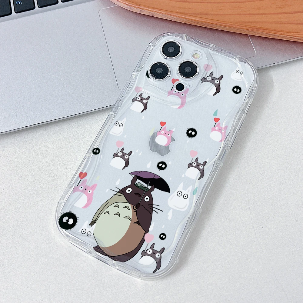 Bonita funda de teléfono t-totoroes para Xiaomi Redmi Note 13 12 12S 11 11S 10 9 Pro Plus A3 14C 13C 12C 10C 4G 5G 3D Wave Soft Clear Capa