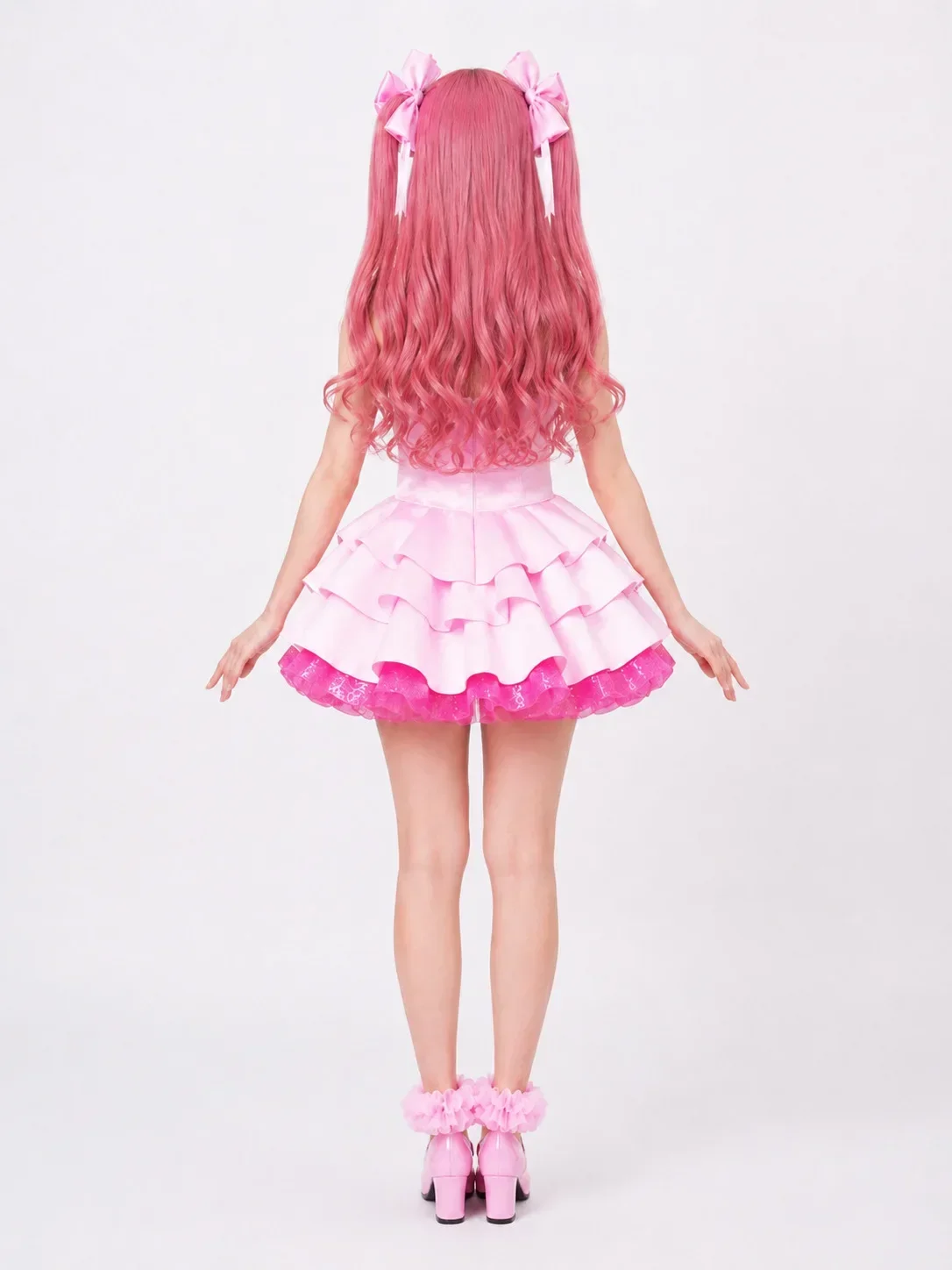 Anime Alien Mizi Sua Zombie Idol Stage Sua Cosplay Kostüm Kleid Stirnband Komplettset Uniform Rollenspiel Halloween Karneval Damen – Detail 10