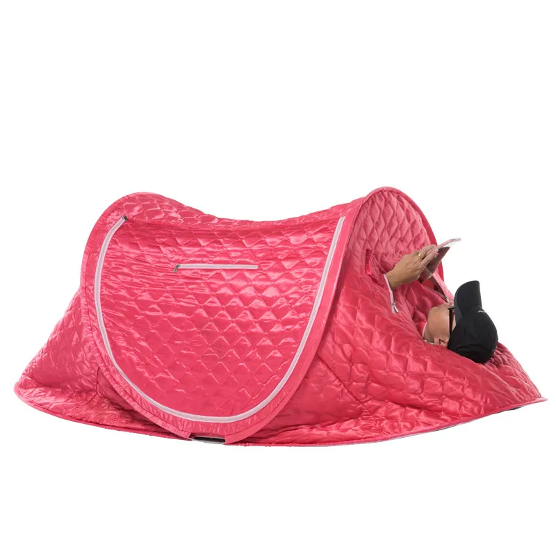 New lie-down sweat steaming box household whole body no detoxification machine folding mulberry sweat bath   fumigation machine