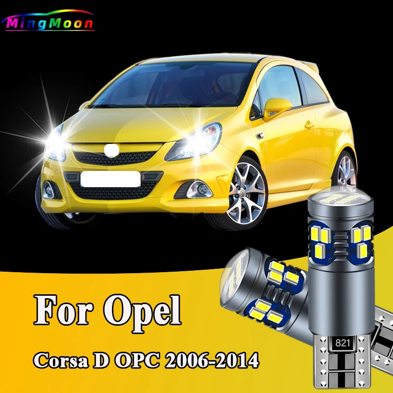 2Pcs T10 Car Bulbs LED Parking Lamp For Opel Corsa D OPC 2006-2011 2012 2013 2014 Interior Clearance Lights