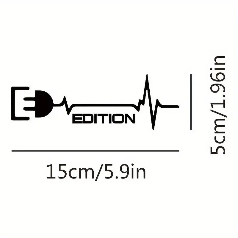 Electric Style Sticker E-Edition Vinyl Decal EV Car Laptop Skateboard Tech Enthusiast Cool Decoration
