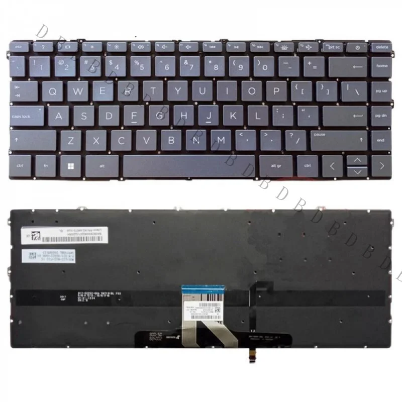 AA+New Backlit US Laptop Keyboard For HP Pavilion X360 14-DW 14-DV 14-DY 14-EC 13-BB Notebook