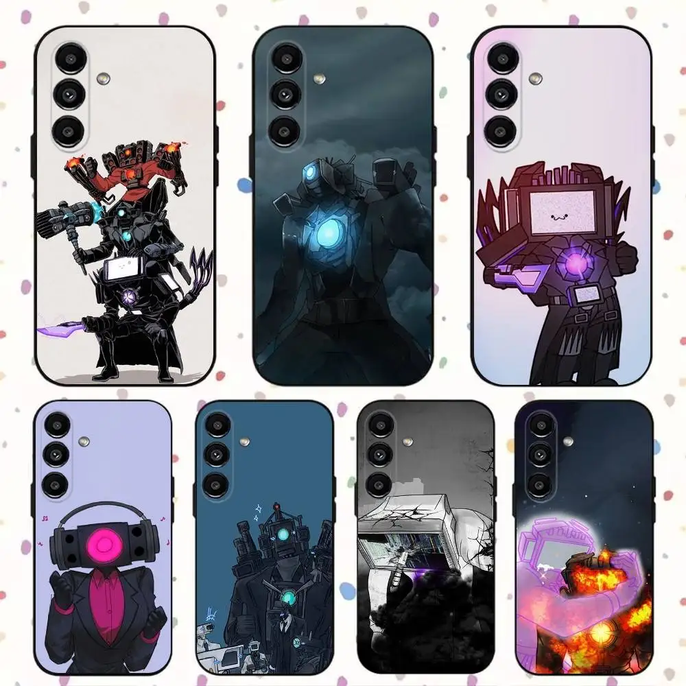 

Funny S-Skibidi Toilet Phone Case For Samsung S24,S21,S22,S23,S30,Ultra,S20,Plus,Fe,Lite,Note,10,9,5G Black Soft Cover