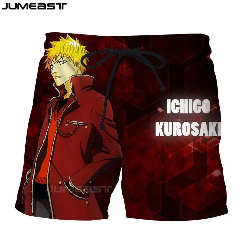 

Jumeast Men Women 3D Cartoon Anime Bleach Oversized Streetwear Board Shorts Fashion Summer Beach Casual Sweatpants Short Pants