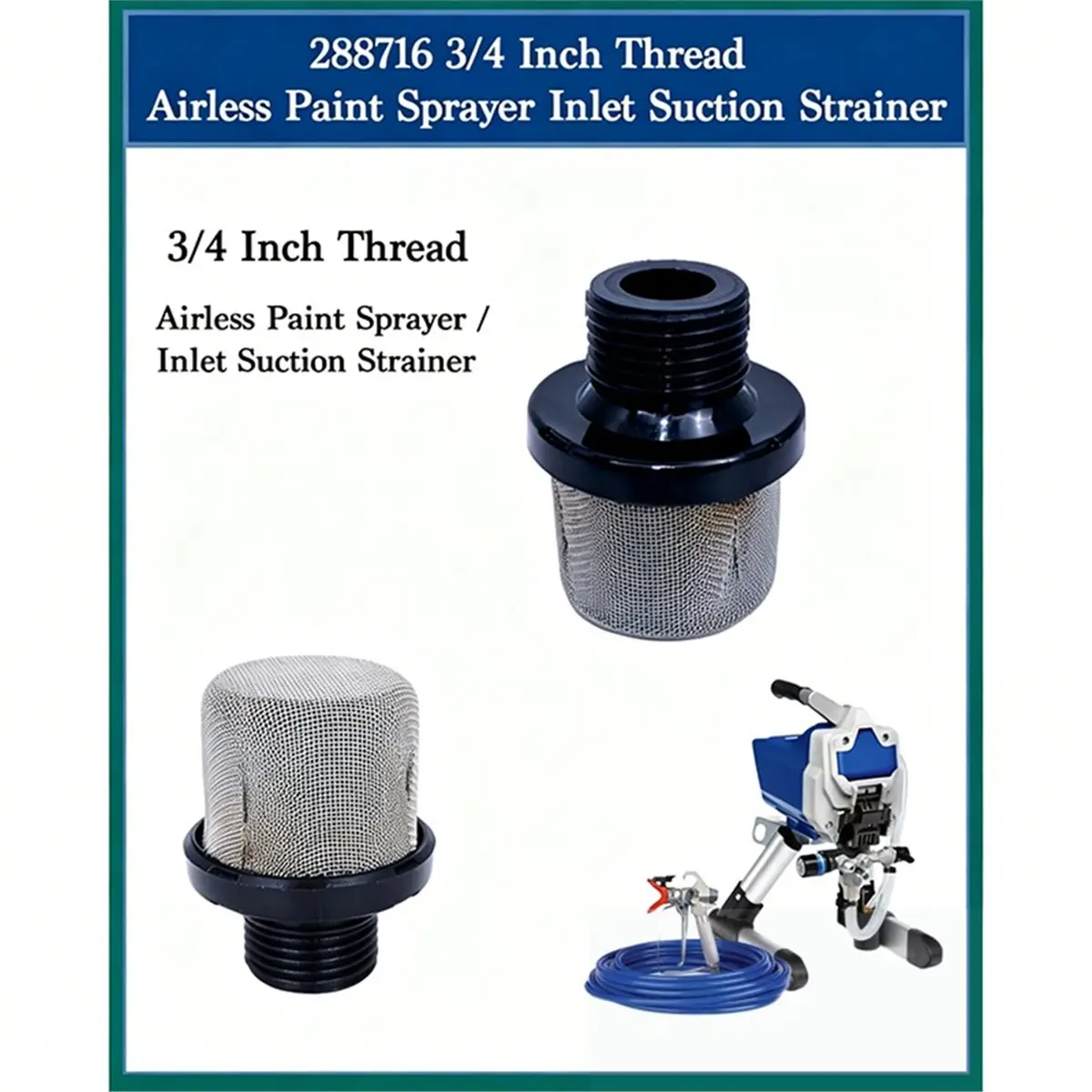 A89X (3+8+2+6PK) Replaces for Paint Sprayers 288716 3/4