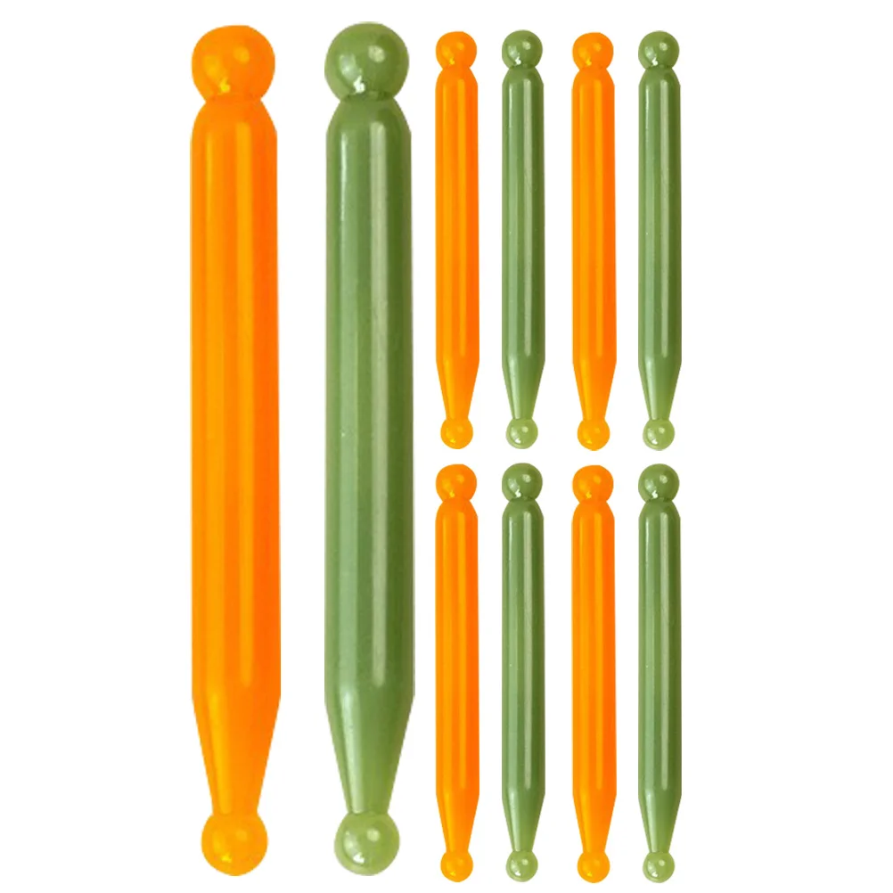 

10Pcs Resin Massage Rod Smooth Mellow Design for Full Body Relaxation Pressure Massage Tool for Spa and Daily Muscle Recovery
