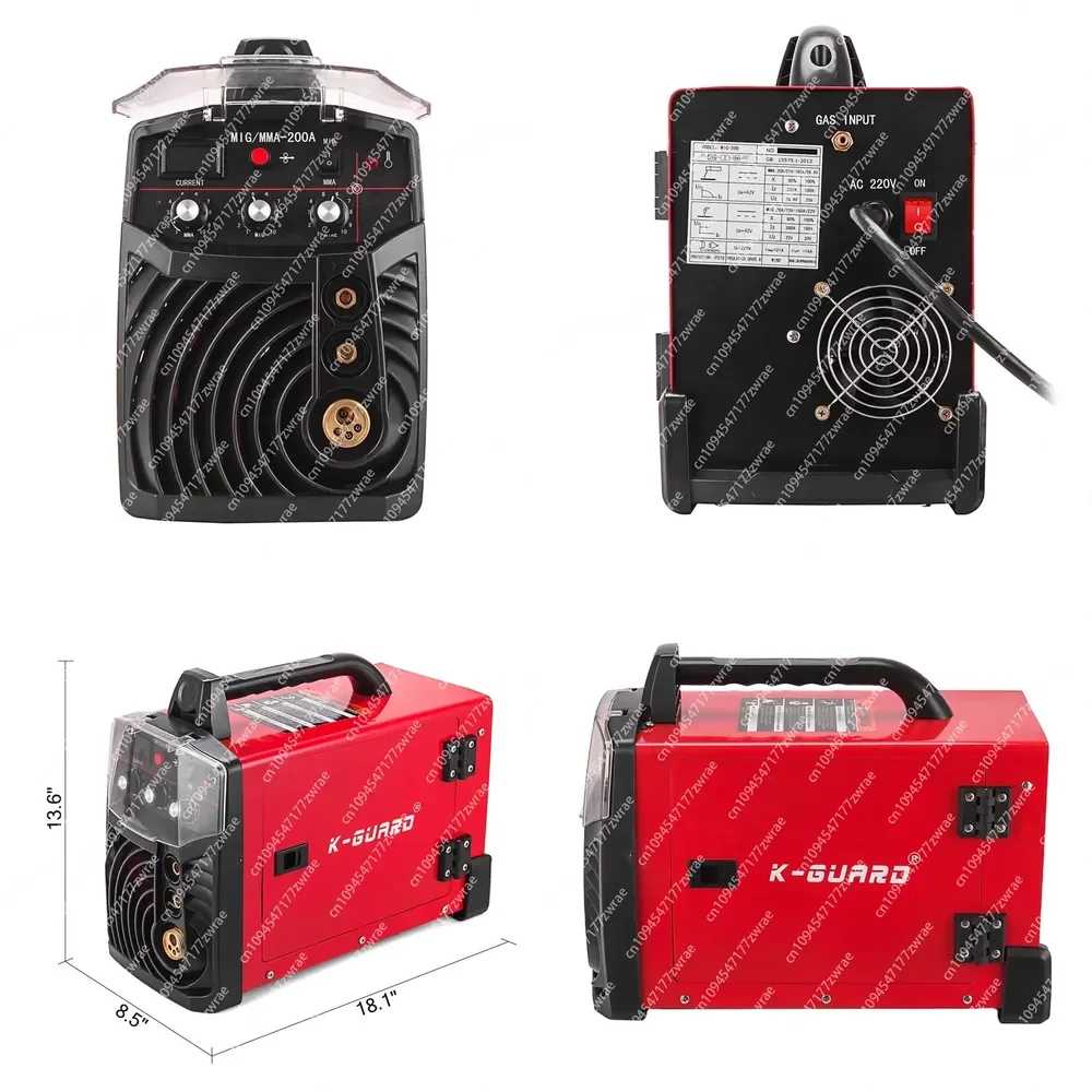 For Factory MIG/MMA-200A High Efficiency Welding Inverter Machine for Winding 15kg