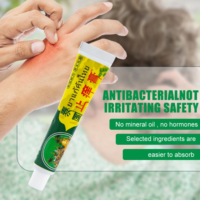 20g Only $0.99 Thailand Psoriasis Cream Menthol Cooling Balm Inhibits Skin Fungu Anti-itch Ointment Treat Rash Eczema Dermatitis