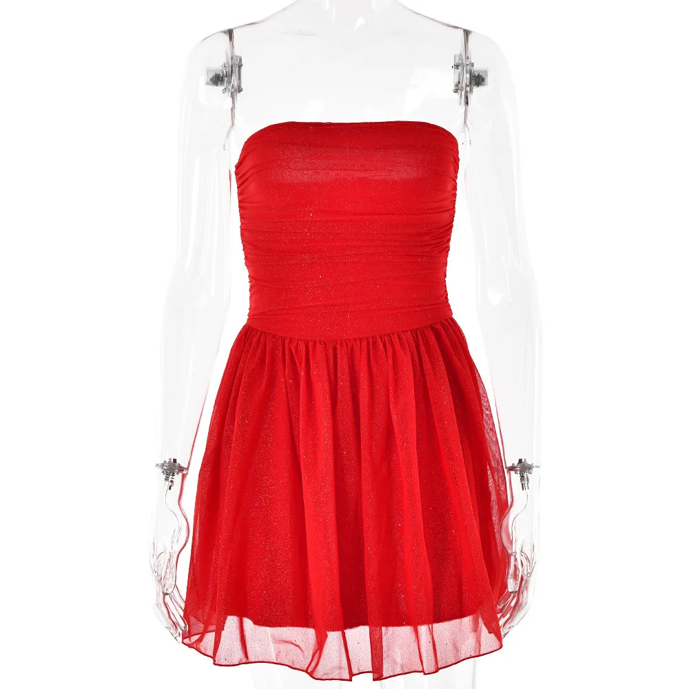Sexy Mesh Patchwork Backless Mini Dress Dresses for Spring Summer Nightclub Party