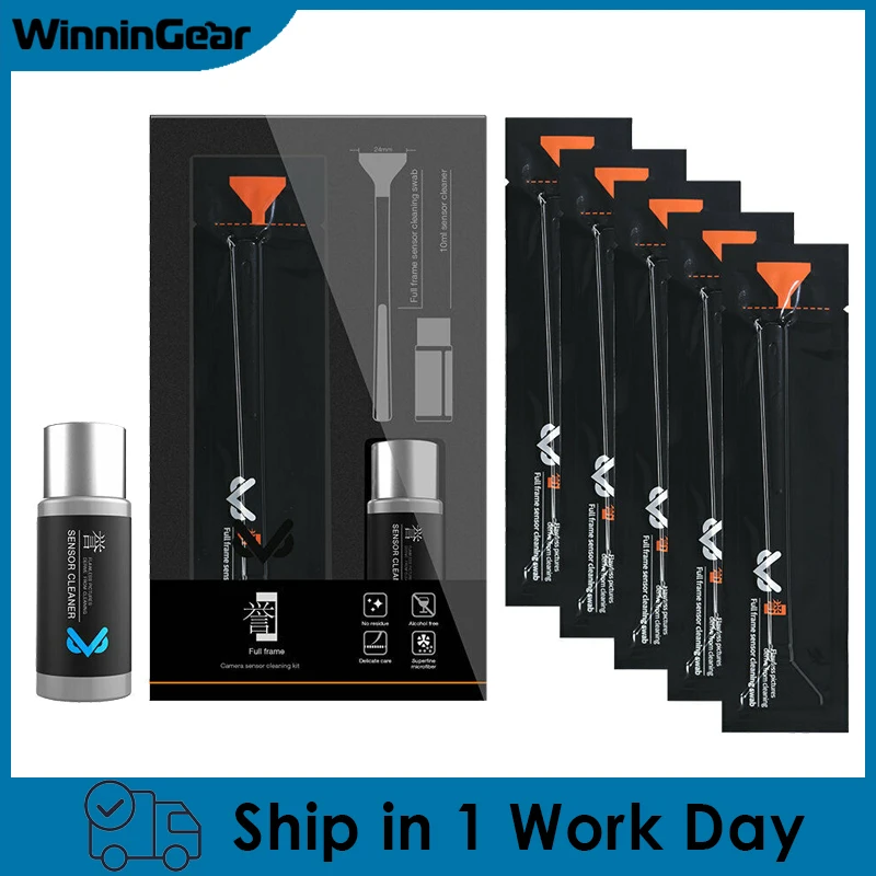 Vsgo quadro completo dslr slr câmera sensor ccd/cmos kit de limpeza para câmeras digitais matriz limpo