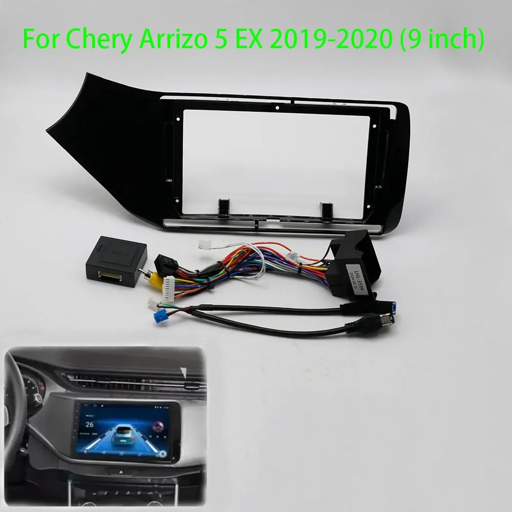 9 Inch Adapter Canbus Box Car Radio DVD Player Fascias Frame For Chery Arrizo 5 EX 2019-2020 Android Radio Dash Panel