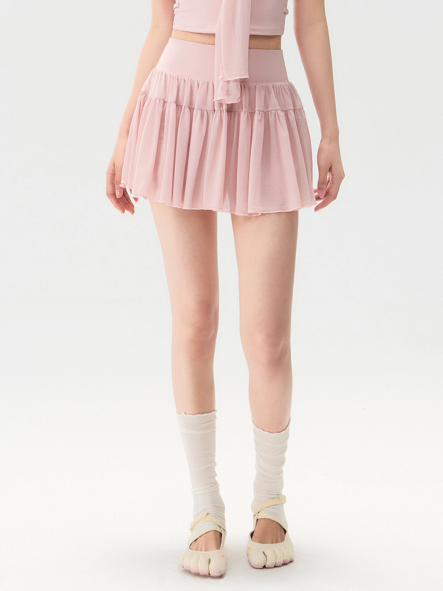 High Waist Yoga Short Skirt for Girls Tennis Dance Casual Wear Summer Anti Exposure Sport Half Skirt A-Line Silhouette