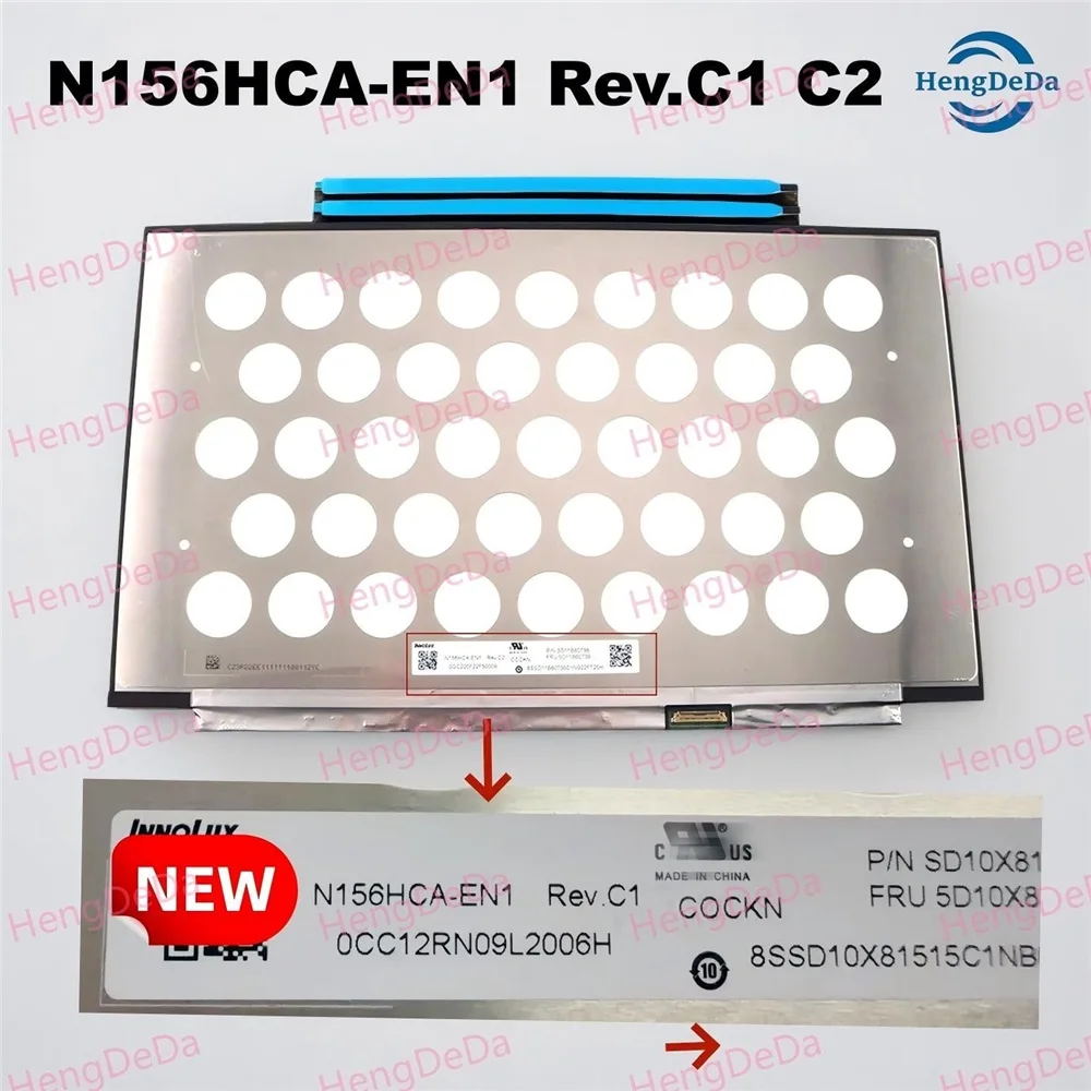 

15,6-дюймовый FHD IPS ЖК-экран для ноутбука N156HCA-EN1 Rev.C1 Rev.C2 1920x1080 30-контактный, без сенсорного ввода, оригинальная панель дисплея