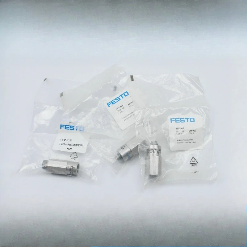 أجزاء لصمام أمان الفراغ فيستو ISV-3/8-1/8-1/4-M5-M4 33971 33969 33970
