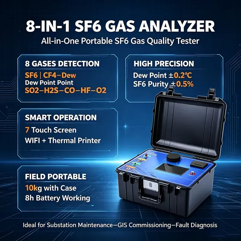 Portable Comprehensive Analyzer Chilled Mirror Sensor Quality Tester For Substation High Voltage Equipment