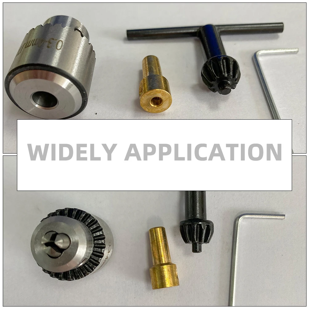 

1 Set Durable Micro Drill Chuck 0.3 To 4mm Stainless Steel Wrench Chuck For Electric Milling Devices
