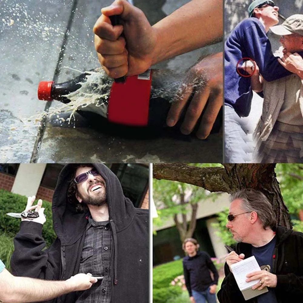 ป้องกันตัวเองยุทธวิธีปากกากระเป๋าอลูมิเนียม Anti Skid ปากกาทหารหัวเหล็กทังสเตน Defense ปากกา Glass Breaker Survival Kit ปากกา