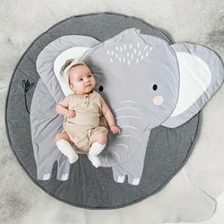 Deluxe Cozy Crawling Mat dla niemowląt - bezpieczna i miękka gruba bawełna, łatwa do czyszczenia, 3D Animal Design, idealna do zabawy i wystroju pokoju