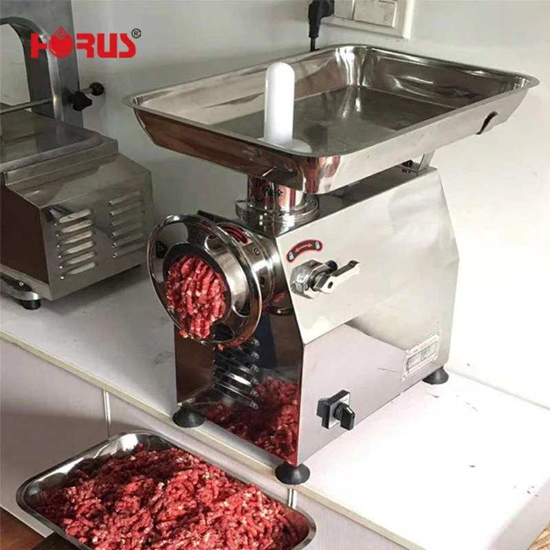 Factory Direct TK12 Meat Mincer Machine Industrial 850W 200RPM 170kg/h Capacity With 2 Grinding Plates And Sausage Tube