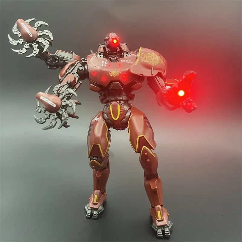 New Pacific Rim Luminescence Action Figure Red Tramp Japanese Mecha Room Ornament Model Toys 7 Inch Cool Birthday Present Gifts