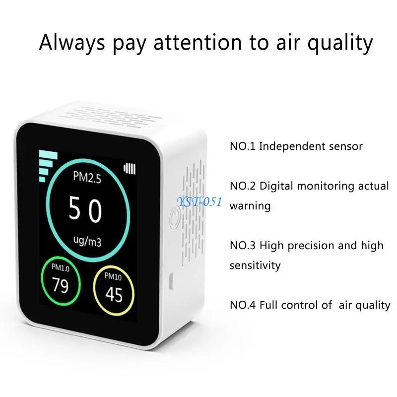 

E15A Air Quality Monitor Detector Gas Concentration Content TFT Intelligent Air