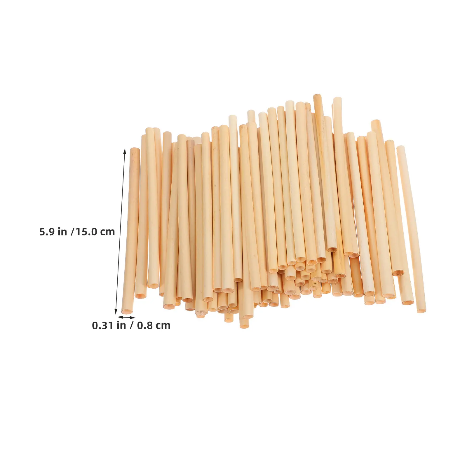 200Pcs Natural Reed Mason Bee Nesting Tubes 15Cm Replacement Refill for Bee Houses Outdoor Pollination Garden Ecosystem Support